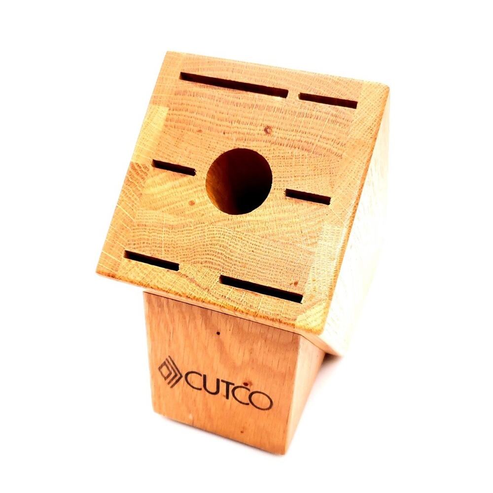 Cutco 6 Knife Galley Set Block 6 Knives 1 Hole Oak Block